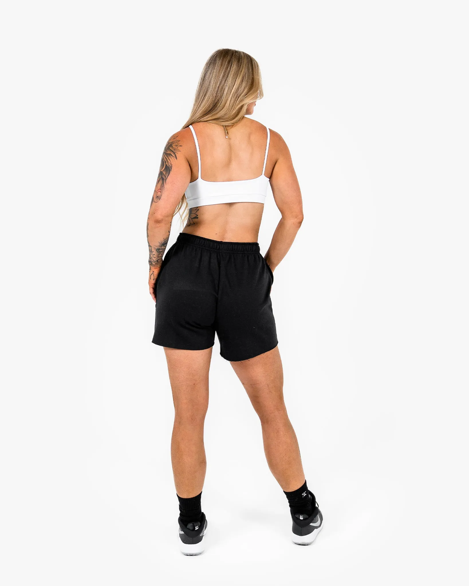 WKND Everyday Bra - White w/ Orange