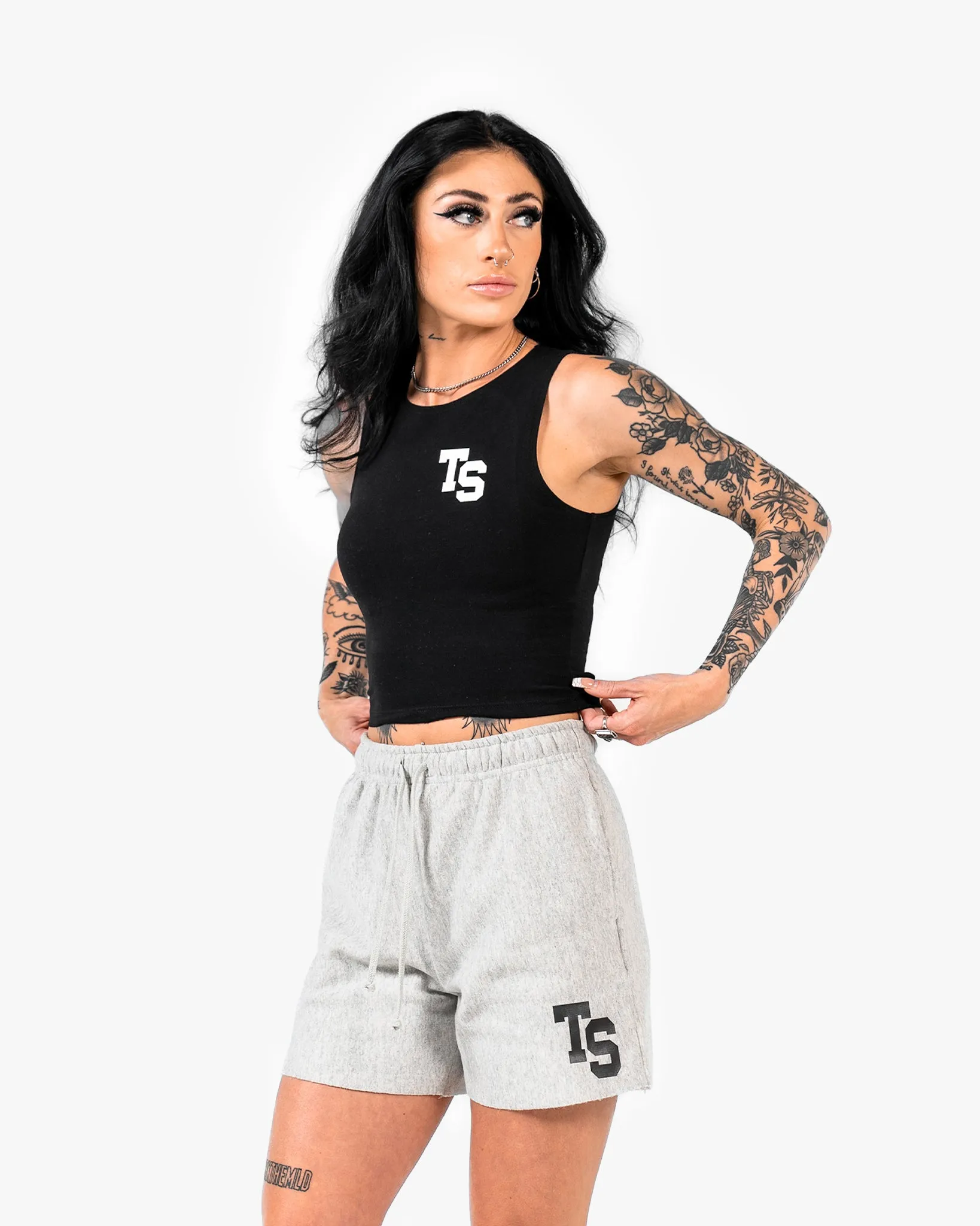 WKND Fitted Crop Tank - Black
