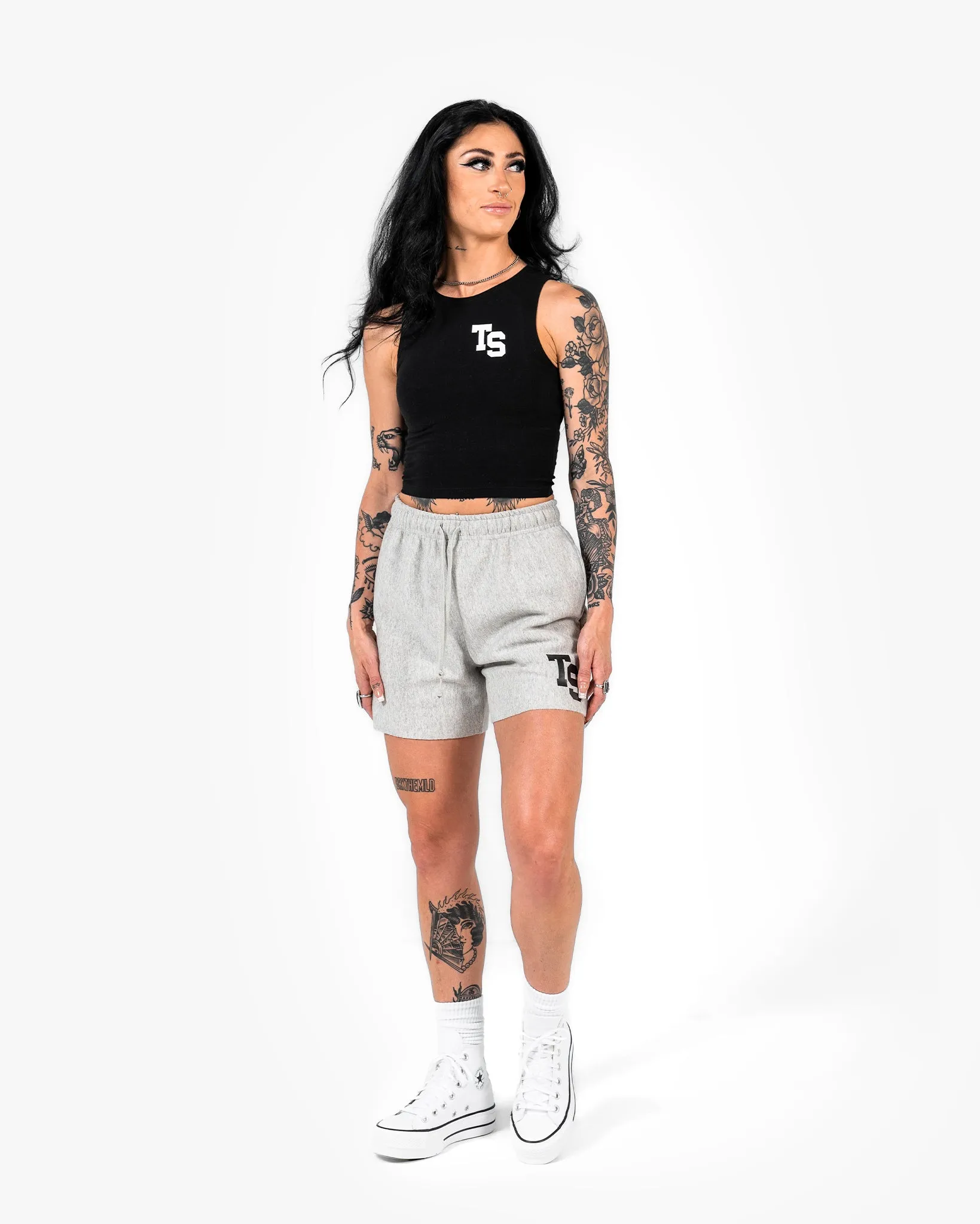 WKND Fitted Crop Tank - Black