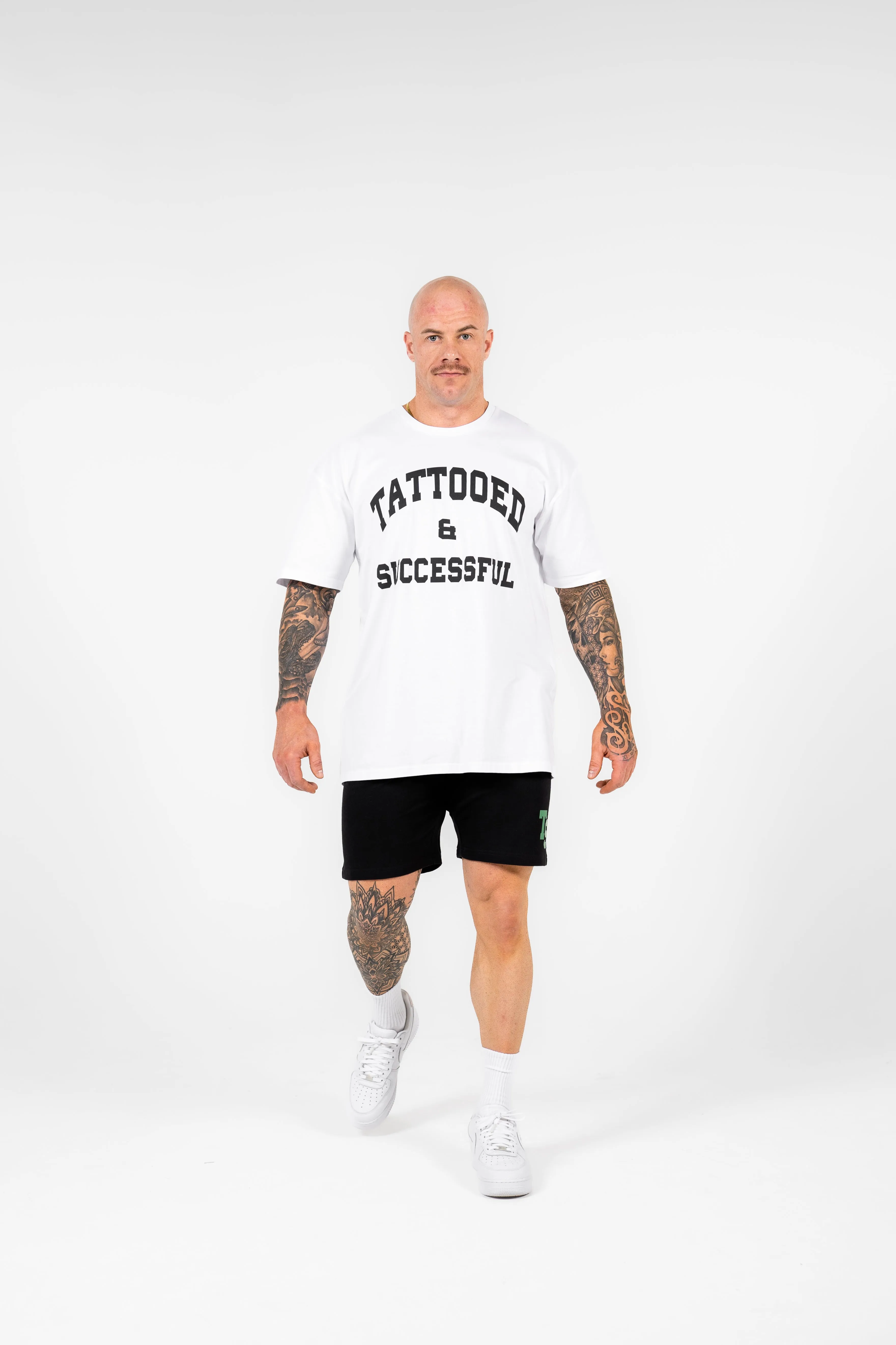 WKND Mens Comfort Shorts - Black w/ Green