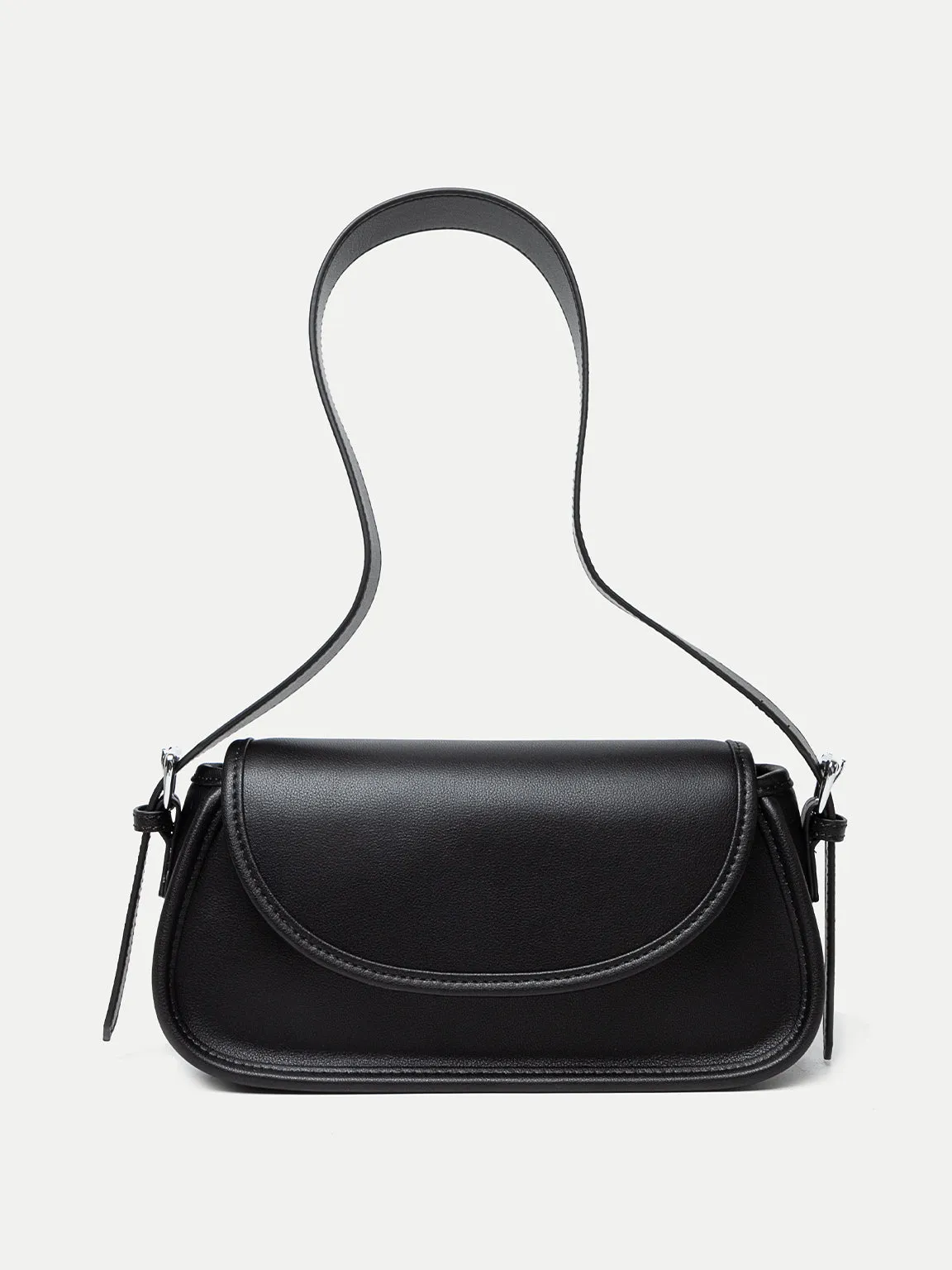 Women's French Baguette Shoulder Bag 90s Vintage Flap Top Handbag