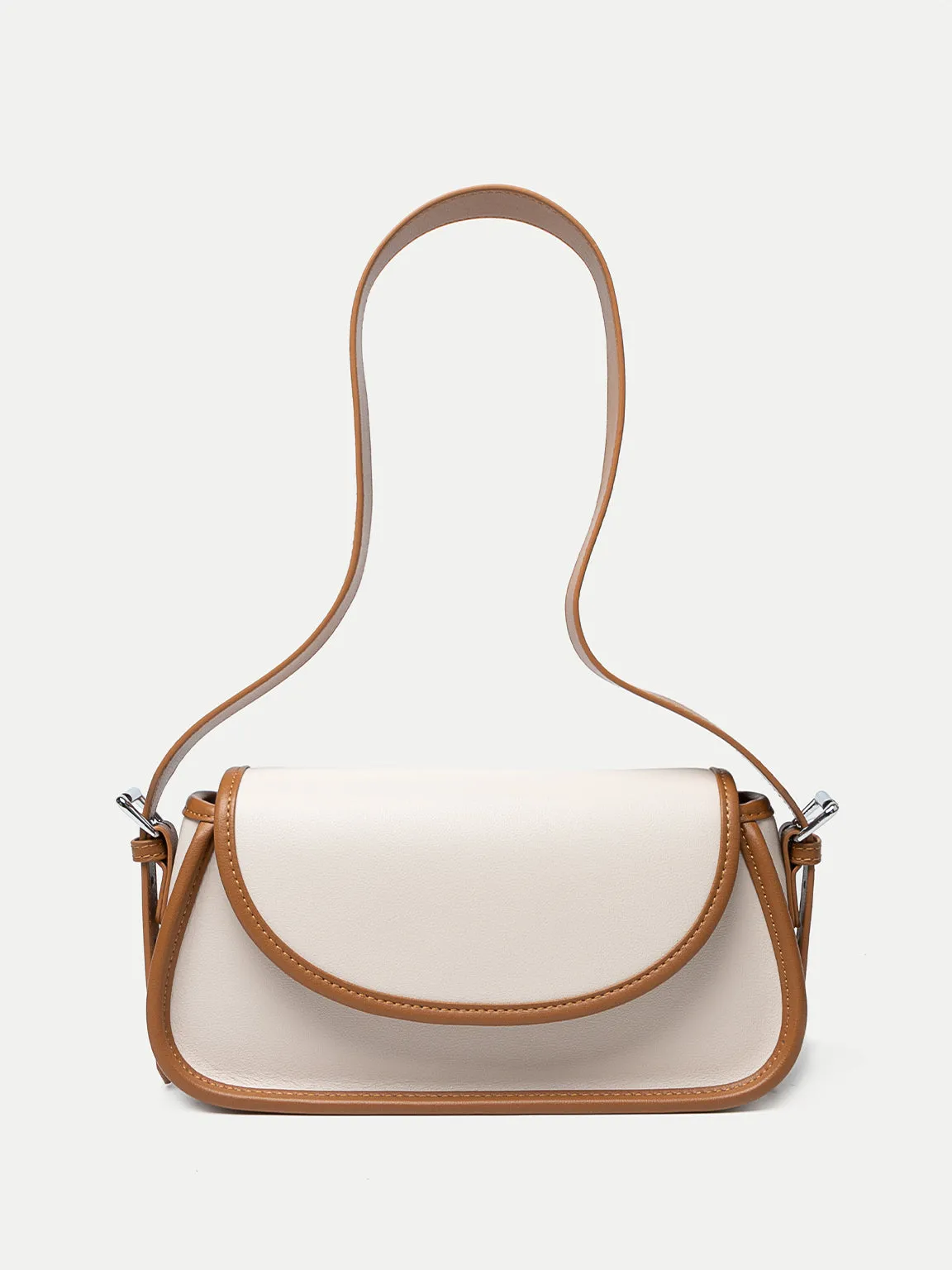 Women's French Baguette Shoulder Bag 90s Vintage Flap Top Handbag