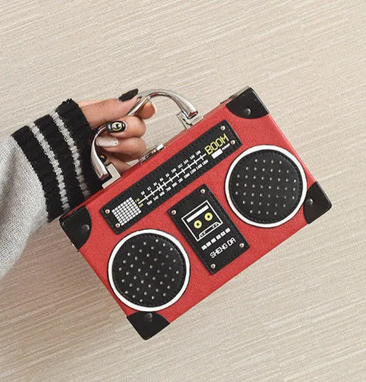 Women's Vintage Radio Imitation Mini Crossbody Bag