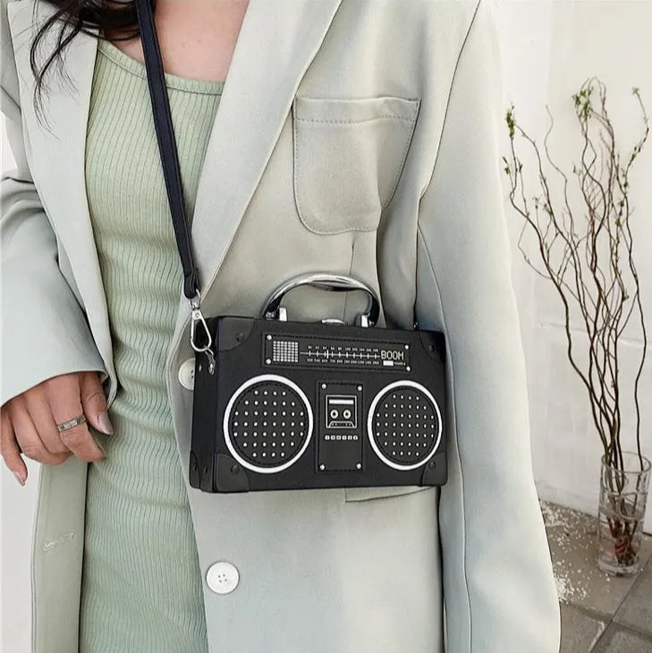 Women's Vintage Radio Imitation Mini Crossbody Bag
