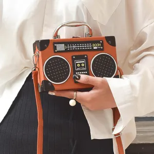 Women's Vintage Radio Imitation Mini Crossbody Bag
