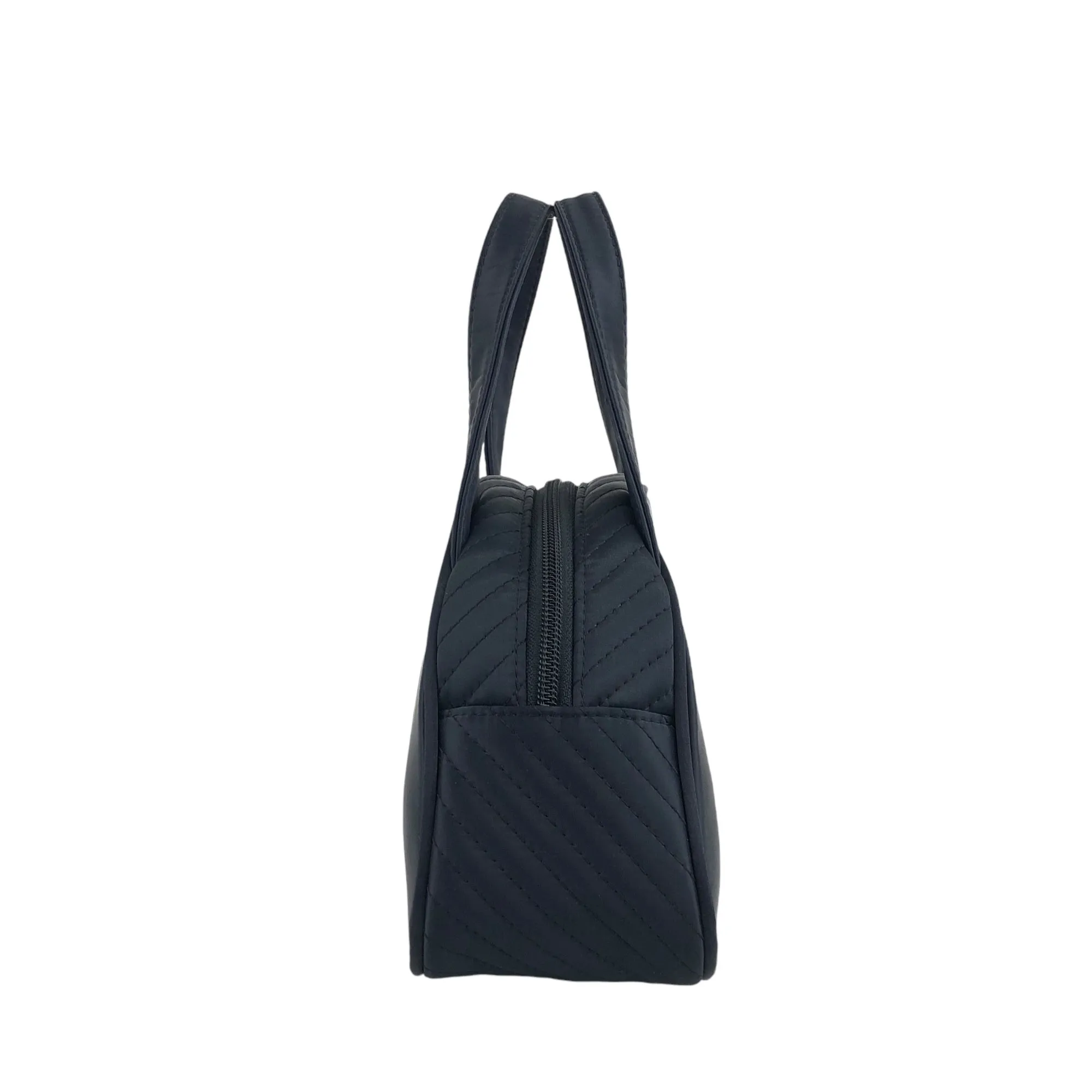 Yves Saint Laurent YSL Logo Handbag Navy Vintage 5e5iya