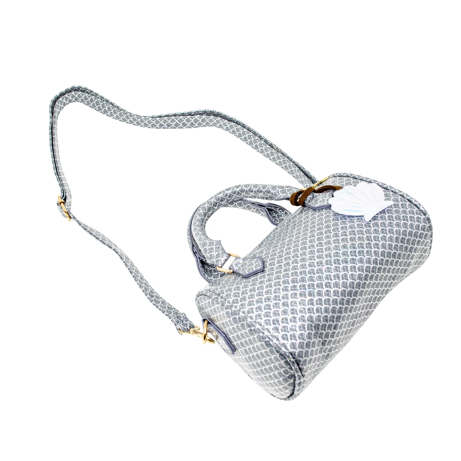 Zomi Gems Mermaid Scale Handbag - Silver