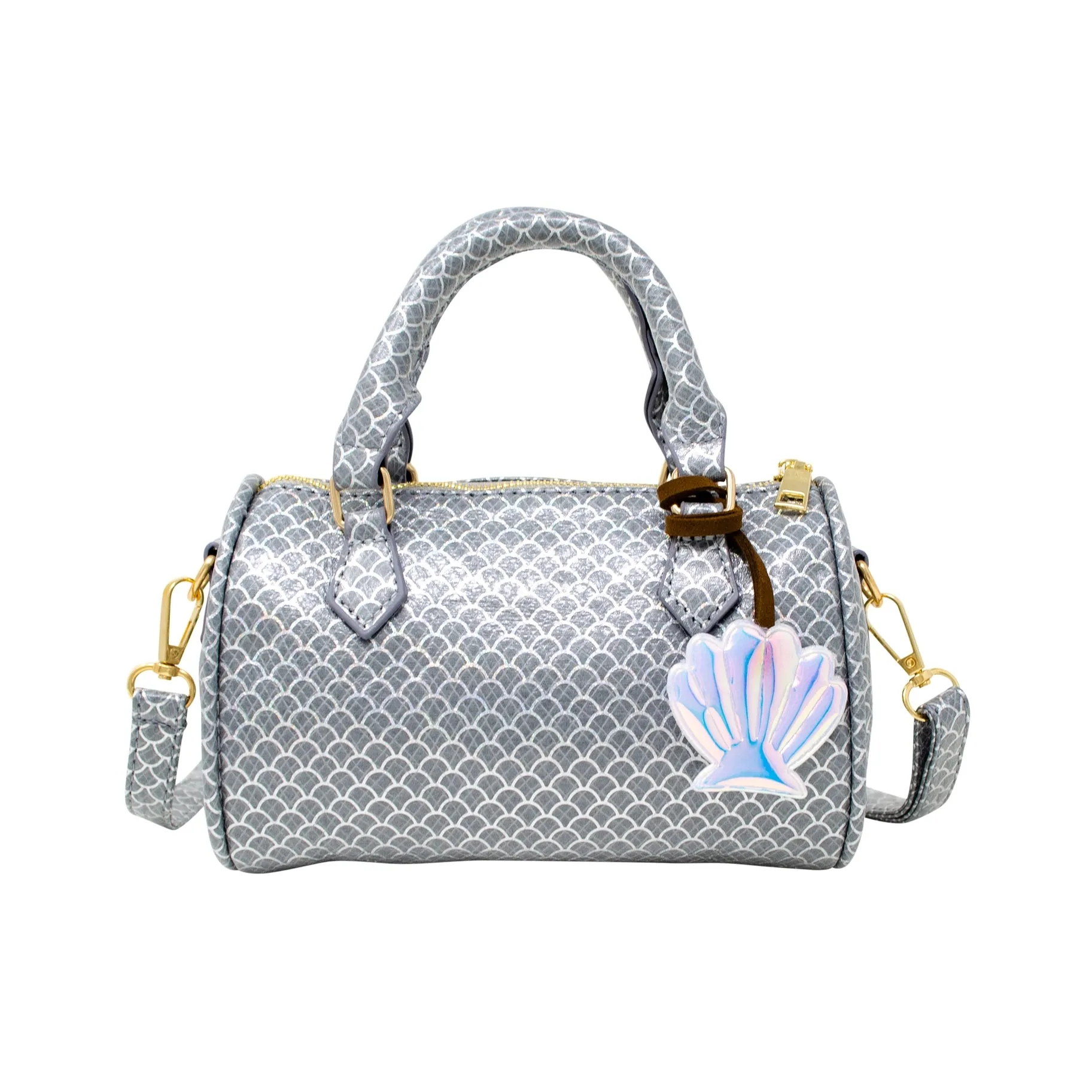 Zomi Gems Mermaid Scale Handbag - Silver