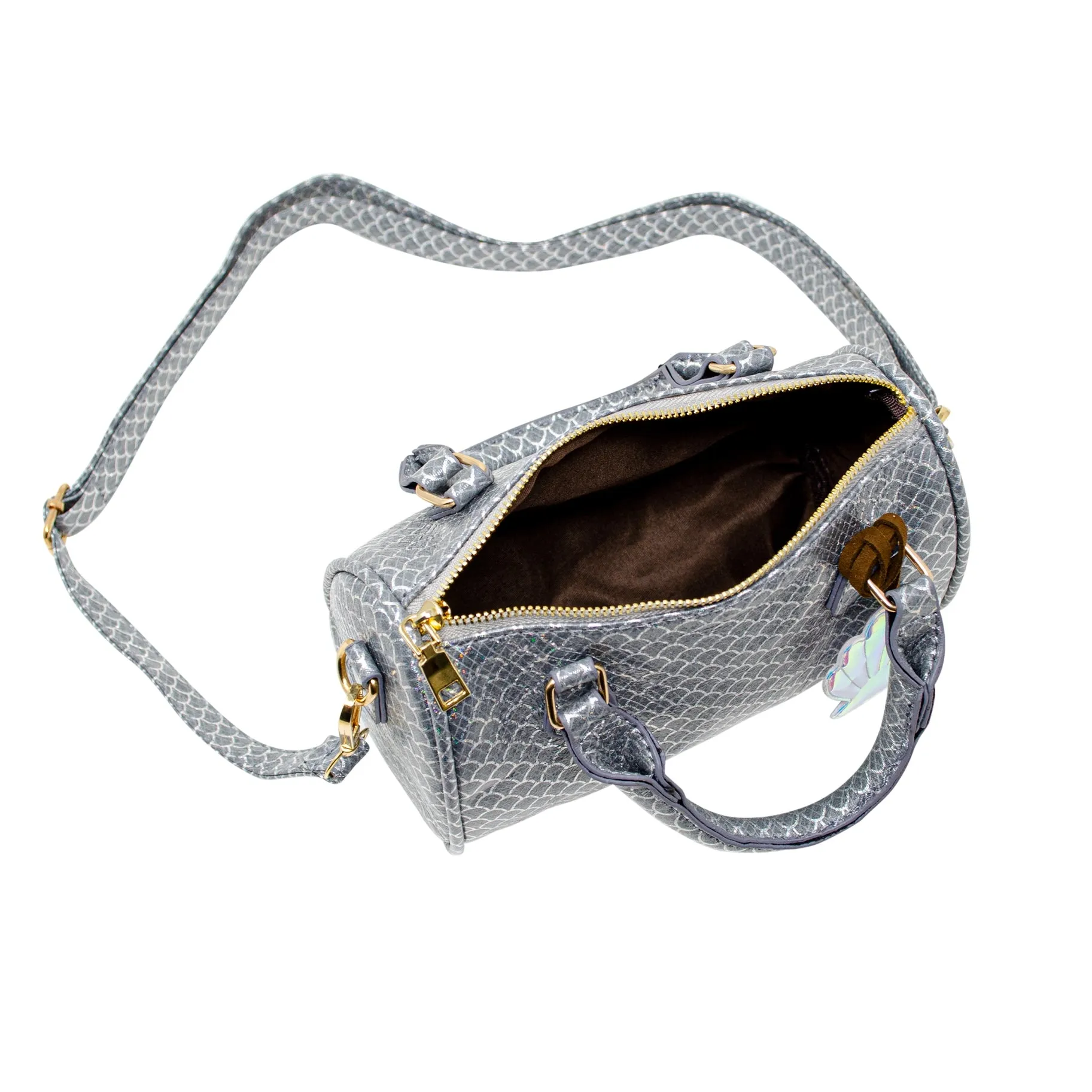 Zomi Gems Mermaid Scale Handbag - Silver